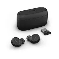 Bilde av Jabra Evolve2 Buds MS - True wireless-hodetelefoner med mikrofon - i øret - Bluetooth - aktiv støydemping - USB-A via Bluetooth-adapter - lydisolerende - svart - Certified for Microsoft Teams TV, Lyd & Bilde - Hodetelefoner & Mikrofoner