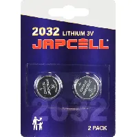 Bilde av Japcell litium CR2032 batteri, 2 stk. Backuptype - Værktøj
