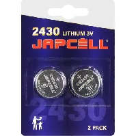 Bilde av Japcell litium CR2430 batteri, 2 stk. Backuptype - Værktøj