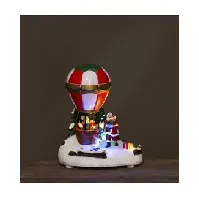 Bilde av Juledekorasjon Nissen Med Luftballong og LED Strikking, pynt, garn og strikkeoppskrifter