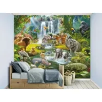 Bilde av Jungle Eventyr tapet 243 x 305 cm Maling og tilbehør - Veggbekledning - Veggmaleri