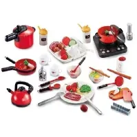 Bilde av Køkkensæt med udstyr & mad 53 dele Leker - Rollespill - Leke kjøkken og mat
