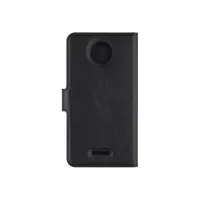 Bilde av KEY Core Slim Wallet - Lommebok for mobiltelefon - polyuretan - svart - for Motorola Moto C Plus Tele & GPS - Mobilt tilbehør - Deksler og vesker