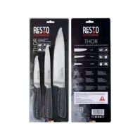 Bilde av KNIFE SET 3PCS 95502 RESTO Kjøkkenutstyr - Kniver og bryner - Kokkekniver
