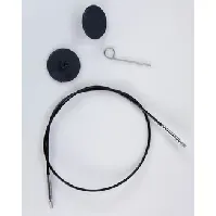 Bilde av Kabel svart rundpinne Strikking, pynt, garn og strikkeoppskrifter