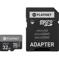 Bilde av Karta Platinet Pro MicroSDHC 32 GB Class 10 UHS-III/U3 A1 V30 (PMMSD32UIII / 44003) Foto og video - Foto- og videotilbehør - Minnekort