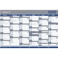 Bilde av Kartonkalender halvårs 2025 44x29cm 25 0630 00 Papir & Emballasje - Kalendere & notatbøker - Kalendere