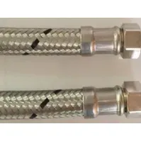 Bilde av Kedelslange i EPDM gummi med rustfrit flet max 70°. (Peak 90°) Messing omløber i 1.¼ 500mm lang. UDEN pakninger Rørlegger artikler - Oppvarming - Tilbehør