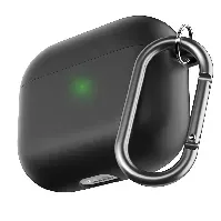 Bilde av KeyBudz - PodSkinz HyBridShell Series Keychain Case - Premium hard shell triple layer case for your Airpods 3 (Color: Black) - Elektronikk