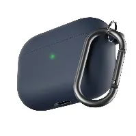 Bilde av Keybudz - PodSkinz HyBridShell Series Keychain Case - Premium hard shell triple layer case for your Airpods Pro (Color: Midnight BlueBlue) - Elektronikk