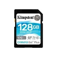 Bilde av Kingston Canvas Go! Plus - Flashminnekort - 128 GB - Video Class V30 / UHS-I U3 / Class10 - SDXC UHS-I Foto og video - Foto- og videotilbehør - Minnekort
