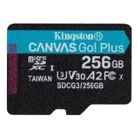 Bilde av Kingston Canvas Go! Plus - Flashminnekort - 256 GB - A2 / Video Class V30 / UHS-I U3 / Class10 - microSDXC UHS-I Foto og video - Foto- og videotilbehør - Minnekort
