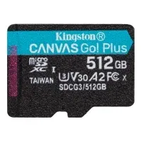 Bilde av Kingston Canvas Go! Plus - Flashminnekort - 512 GB - A2 / Video Class V30 / UHS-I U3 / Class10 - microSDXC UHS-I Foto og video - Foto- og videotilbehør - Minnekort