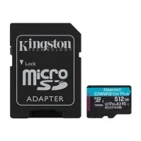 Bilde av Kingston Canvas Go! Plus - Flashminnekort (microSDXC til SD-adapter inkludert) - 512 GB - A2 / Video Class V30 / UHS-I U3 / Class10 - microSDXC UHS-I Foto og video - Foto- og videotilbehør - Minnekort