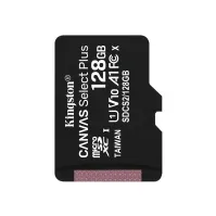Bilde av Kingston Canvas Select Plus - Flashminnekort - 128 GB - A1 / Video Class V10 / UHS Class 1 / Class10 - microSDXC UHS-I Foto og video - Foto- og videotilbehør - Minnekort