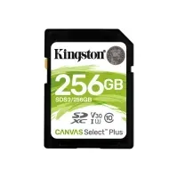 Bilde av Kingston Canvas Select Plus - Flashminnekort - 256 GB - Video Class V30 / UHS-I U3 / Class10 - SDXC UHS-I Foto og video - Foto- og videotilbehør - Minnekort