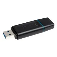 Bilde av Kingston DataTraveler Exodia - USB-flashstasjon - 64 GB - USB 3.2 Gen 1 - svart med blågrønt PC-Komponenter - Harddisk og lagring - USB-lagring