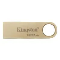 Bilde av Kingston DataTraveler SE9 G3 - USB-flashstasjon - 128 GB - USB 3.2 Gen 1 - gull PC-Komponenter - Harddisk og lagring - USB-lagring