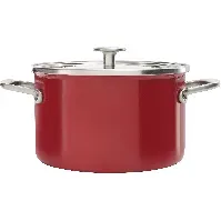 Bilde av KitchenAid Cookware Collection Gryte med lokk 20 cm, rød Gryte