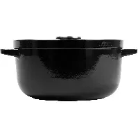 Bilde av KitchenAid Støpejernsgryte 22 cm/3,3 liter, onyx black Støpejernsgryte