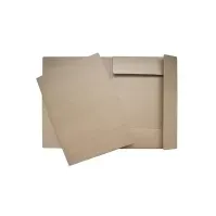Bilde av Klapmappe, 3-klap, brun karton, 600 g, A3 Arkivering - Elastikmapper & Chartekker - Charters