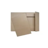 Bilde av Klapmappe, 3-klap, brun karton, 600 g, A4, Arkivering - Elastikmapper & Chartekker - Charters