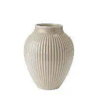 Bilde av Knabstrup Keramik Vase 20cm Riflet Sand Hjem og hage - Dekor - Vaser