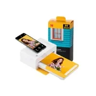 Bilde av Kodak Dock Plus, Dye-Sublime, 4 x 6 (10x15 cm), Utskrift uten kanter, Bluetooth, Direkte utskrift, Gult Skrivere & Scannere - Blekk & fotoskrivere - Fotoskrivere