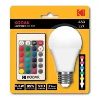 Bilde av Kodak Kodak LED A60 E27 520lm RGB 6.5W Smart belysning,Dekorasjonsbelysning,Belysning,LED-pærer,Smarta s