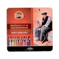 Bilde av Koh I Noor KOH-I-NOOR akvarellblyanter Mondeluz metallpakke, 48 farger Koh-I-Nor Skole og hobby - Festeutsmykking - Klistremerker