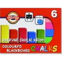 Bilde av Koh-i-noor Fluorescerende farget kritt for tavler, 6 farger Skole og hobby - Faste farger - Fargekritt til skolebruk