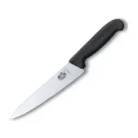 Bilde av Kokkekniv Victorinox Fibrox klinge 22 cm Sort,6 stk/krt Kjøkkenutstyr - Kniver og bryner - Kokkekniver
