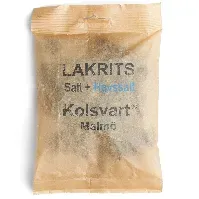 Bilde av Kolsvart Salt + Havsalt lakris, 120 g Lakris