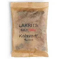 Bilde av Kolsvart Salt + bringebærlakris, 120 g Lakris