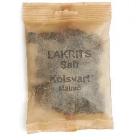 Bilde av Kolsvart Salt lakris, 120 g Lakris