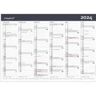 Bilde av Kontorkalender A3 Moderne 2024 Papir & Emballasje - Kalendere & notatbøker - Kalendere