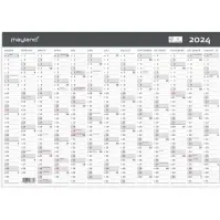 Bilde av Kontorkalender A3 Moderne med 13 måneder 2024 Papir & Emballasje - Kalendere & notatbøker - Kalendere