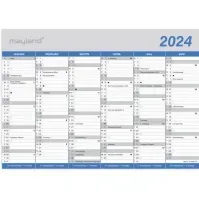 Bilde av Kontorkalender A4 Klassisk 2024 Papir & Emballasje - Kalendere & notatbøker - Kalendere