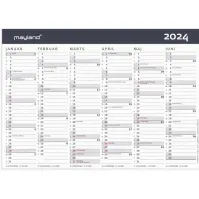 Bilde av Kontorkalender A5 Moderne 2024 Papir & Emballasje - Kalendere & notatbøker - Kalendere