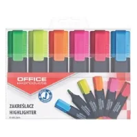Bilde av Kontorprodukter Highlighters 6 farger Skriveredskaper - Overtrekksmarkør - Tykke overstreksmarkører