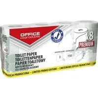Bilde av Kontorprodukter KONTORPRODUKTER Premium cellulose toalettpapir, 3-lags, 150 ark, 15 m, 8 stk., hvit Rengjøring - Tørking - Toalettpapir og dispensere