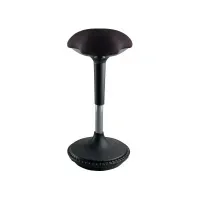 Bilde av Kontorstol Unilux MOOVE - ergonomisk ståstol sort/stål interiørdesign - Stoler & underlag - Kontorstoler