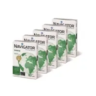 Bilde av Kopipapir Navigator Universal A4 hvid 80g - (5 pakker x 500 ark) Papir & Emballasje - Hvitt papir - Hvitt A4