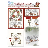 Bilde av Korsstingsmønster Julen Strikking, pynt, garn og strikkeoppskrifter