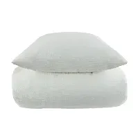 Bilde av Krepp sengetøy 150x210 cm - Hvit sengesett 100% Bomullskrepp - By Night sengetøy Sengetøy ,  Enkelt sengetøy , Sengetøy 150x210 cm