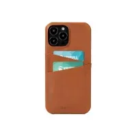 Bilde av Krusell CardCover - Baksidedeksel for mobiltelefon - ekte skinn, polykarbonat - brun - for Apple iPhone 13 Pro Tele & GPS - Mobilt tilbehør - Deksler og vesker