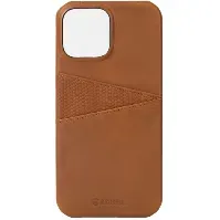 Bilde av Krusell Krusell Leather CardCover iPhone 13, Cognac Mobildeksel og futteral iPhone,Elektronikk