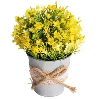 Bilde av Kunstig Campanula-blomst - Høyde 21 cm - Vakre gule blomster - Kunstig potteplante Innredning , Dekorasjon  , Kunstige planter , Kunstige blomster