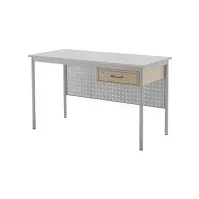 Bilde av Lærerbord Combi 1200x600 mm Lys grå på alugrå understel interiørdesign - Stoler & underlag - Tilbehør
