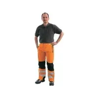 Bilde av L+D ELDEE Høj synlighed bukser Hekla Størrelse: L Neonorange Klær og beskyttelse - Arbeidsklær - Arbeidsbukser